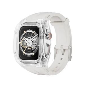 Apple Watch with White Band